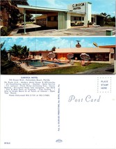 Florida Hallandale Beach Carioca Motel Umbrellas by the Pool Vintage Postcard - £7.39 GBP