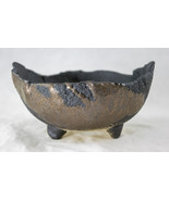 5&quot; Japanese Yokkaichi Handmade Rustic Leaf Shape Bonsai Pot/Bowl, Cactus... - $49.49