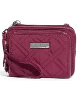NWT Vera Bradley Raisin On the Square Microfiber  Crossbody Wallet/Wristlet - $50.24 CAD