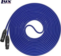 LyxPro LCS Series Premium XLR Microphone Cable, Blue - $17.81