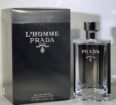 PRADA L&#39;Homme 100ML 3.3.Oz Eau de Toilette Spray for Men. New in Box - £89.52 GBP