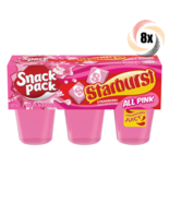 8x Packs Snack Pack Starburst All Pink Strawberry Juicy Gels  | 6 Each |... - £45.60 GBP