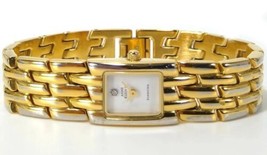Anne Klein II Watch Gold Tone Diamond Accent with Gold Tone Link Bracelet Band - £10.56 GBP