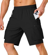 S Spowind Men'S Hiking Cargo Shorts Quick Dry Lightweight Summer Travel Shorts - $40.93