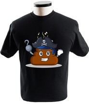 Pirate Poop Emoji Funny Halloween T Shirt - £13.54 GBP+
