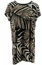Attitudes by Renee Petite Printed Como Jersey Duster Tunic MP New  A351892 - £14.15 GBP