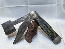 Vtg AP Company NYC  2 Blade Folding Axe/ Hatchet &amp; Pocket Knife - £197.80 GBP