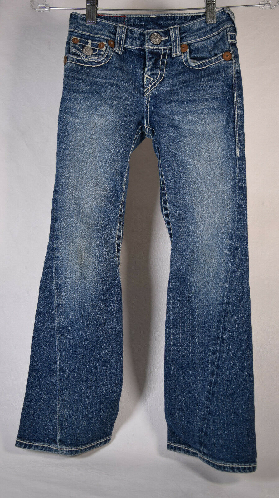 True Religion Girls Joey Rainbow Blue Jeans 7 - $29.70