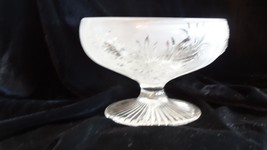 Vintage Fenton Art Glass Crystal Satin Pineapple Round Footed Candy Dish... - £39.56 GBP