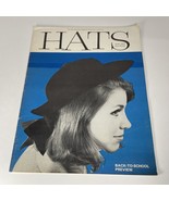 June 1965 Issue of &quot;Hats&quot; Millinery Magazine Hats Back To School Preview - €39,88 EUR