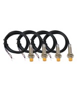 Ato M12 Inductive Proximity Sensor Switch, 4Pcs Non-Shield Detector 4Mm Npn - $33.98