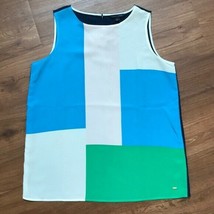 Tommy Hilfiger Colorblock Sleeveless Blouse Top NWT Misses L - £29.89 GBP
