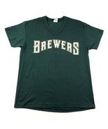 Vintage Milwaukee Brewers Youth Boys M Green Jersey V Neck Made In USA NWOT - £11.03 GBP