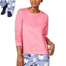 HUE Womens Plus Size Sueded Fleece Pajama Top Only,1-PC With Socks, 2 PCs, 2X - £34.79 GBP