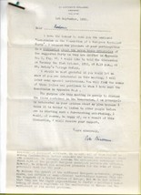 Original 1952 Document European Socialist Party Foundation Memorandum - £259.71 GBP