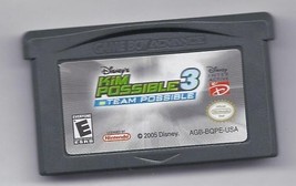 Gameboy Advance Disney Kim Possible 3 Team Possible Game Rare VHTF - £14.94 GBP