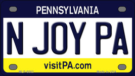 N Joy Pennsylvania Novelty Mini Metal License Plate Tag - $14.95