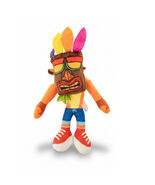 Crash Bandicoot Aku Aku Mask Plush Toy 11&quot; Colorful Tribal Game Collectible - $15.90