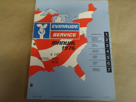 1976 Evinrude Service Atelier Réparation Manuel 4 HP 4HP 4606 4636 OEM Bateau - £27.08 GBP