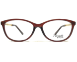 Parade Eyeglasses Frames 2120 BROWN Clear Gold Chains Full Rim 53-15-142 - $46.53