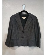 Michael Kors Women's Size 8 Tweed Blazer Black White Work Casual Mix And Match - £14.65 GBP