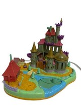 Vintage Polly Pocket Disney 1997 Blue Bird Beauty And Beast Castle Playset Only - $26.94