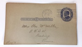 Antique Letter on Blank Postcard ITHACA, NEW YORK 1912 Postal Ephemera - £11.84 GBP