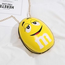 Funny Cartoon Character Letter Shoulder Bags Women Chain Round Hand Bags Ladies  - £29.54 GBP