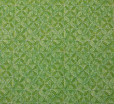 WAVERLY ISLAND CABANA LIME GREEN GEOMETRIC FLORAL MULTIUSE FABRIC BY YAR... - £8.54 GBP