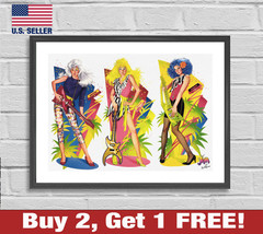 Jem and the Holograms Poster 18&quot; x 24&quot; Print Retro 80s Box Wall Art 2 - £10.61 GBP