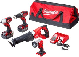 Milwaukee 2696-24 M18 Cordless Compact Combo Tool Kit - £353.57 GBP