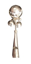 Antique Baby Rattle Whistle Bells Sterling Silver Victorian - £399.59 GBP
