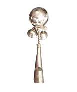 Antique Baby Rattle Whistle Bells Sterling Silver Victorian - £393.17 GBP