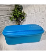 Vintage Tupperware Microwave Steamer / Rice, Pasta Cooker - Blue w/Lid 6... - $52.36 CAD