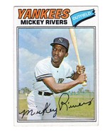 Mickey Rivers 1977 Topps #305 New York Yankees &#39;77 &amp; &#39;78 World Series Ch... - £1.97 GBP