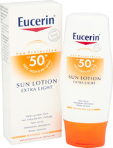 Eucerin Sensitive Protect Sun Lotion Extra Light Spf 50 (150ML) - £21.89 GBP