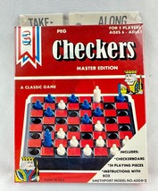 Take-Along Checkers by Smethport Vintage 1987 Compact Edition #4004-2 Age 6+ - £6.22 GBP