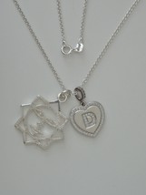 Sterling Silver Sun Face and D-heart Pendants w/ 18” 1.7 mm Sterling Sil... - $100.00