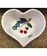 Chaparral Pottery Collector Stoneware Bowl Cherries Floral Heart Baking?... - $33.48 CAD
