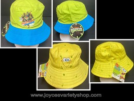 Cartoon Bucket Hats Beach Kids Teenage Ninja Turtles or Sponge Bob One Size - $6.99