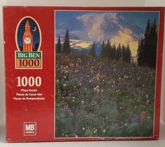 MB Hasbro Big Ben Mount Rainier National Park WA 1000 Piece Jigsaw Puzzl... - $12.99