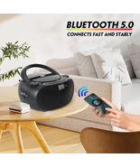 Home CD Player Stereo Portable Boombox Radio With Bluetooth Am/fm System... - $91.73 CAD