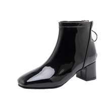Solid Ankle Boots For Women Casual Elegant Short Boots Waterproof Pink Red White - £62.88 GBP