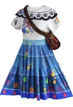 Encanto Madrigal Dress Girl Mirabelle Cosplay Princess Costume Children ... - $20.55