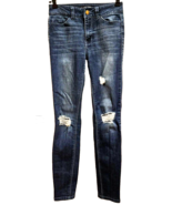 Fashion Nova Womens Juniors Distressed Jeans Size 3 Cotton Blend Excelle... - £9.38 GBP