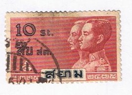 Stamps Thailand Siam 1932 Two Kings 10 stg Brown - $1.42