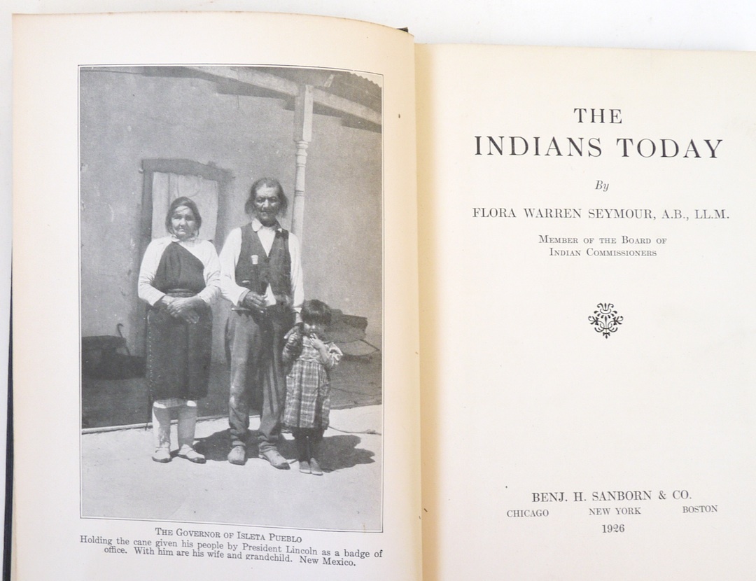 Indians Today Flora Warren Seymour vintage book Native American tribes 1926 Item image 2