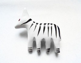 Danecraft Wooden Zebra Pin Brooch - £7.87 GBP