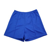 Clipper Shorts Womens XL Blue High Waist Elastic Waist Activewear Bottoms - $18.69
