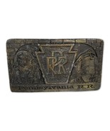 VINTAGE Pennsylvania PA RAILROAD BELT BUCKLE SOLID BRASS PRR COLLECTIBLE - €17,86 EUR